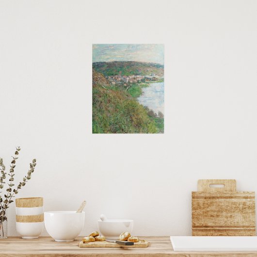 Aussicht auf Vétheuil (1880) von Claude Monet Poster (Küche)