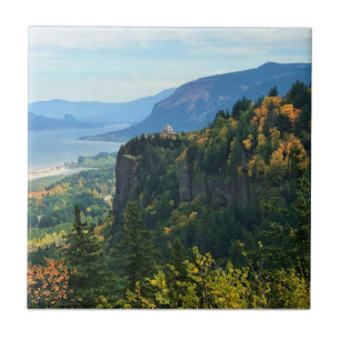 Aussicht auf Vista House, Columbia River, Oregon Fliese