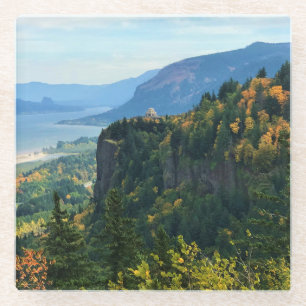 Aussicht auf Vista House, Columbia River, Oregon Glasuntersetzer