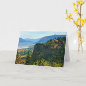 Aussicht auf Vista House, Columbia River, Oregon Karte (Gelbe Blume)