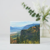 Aussicht auf Vista House, Columbia River, Oregon Postkarte (Stehend Vorderseite)
