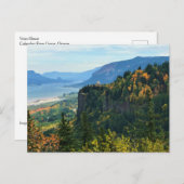 Aussicht auf Vista House, Columbia River, Oregon Postkarte (Vorne/Hinten)