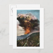 Aussicht auf Wälder Feuer in den Bergen Postkarte (Vorne/Hinten)