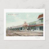 Aussicht auf West Main StreetTurlock, CA Postkarte (Vorderseite)