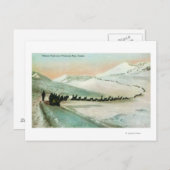 Aussicht auf Winterwanderwege Postkarte (Vorne/Hinten)