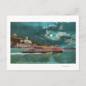 Aussicht auf Yerba Buena Insel Leuchtturm bei Nach Postkarte (Vorderseite)