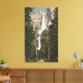 Aussicht auf Yosemite Falls & Valley Leinwanddruck (Insitu (Wohnzimmer))