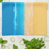 Aussicht aufs Meer Geschirrtuch (Gefaltet)