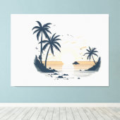 Aussicht aufs Meer Leinwanddruck (Insitu (Holzboden))