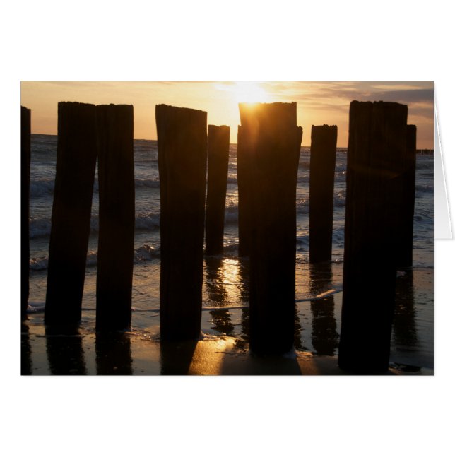 Aussicht aufs Meer - Sonnenuntergang (Vorderseite (Horizontal))