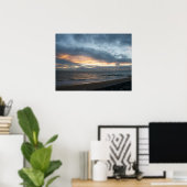 Aussicht aufs Meer - Sonnenuntergang Poster (Heimbüro)