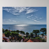 Aussicht aus Brela, Kroatien Poster (Vorne)