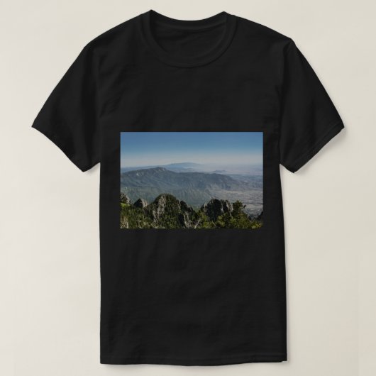 Aussicht aus dem Sandia-Gebirge 4 T-Shirt (Design vorne)