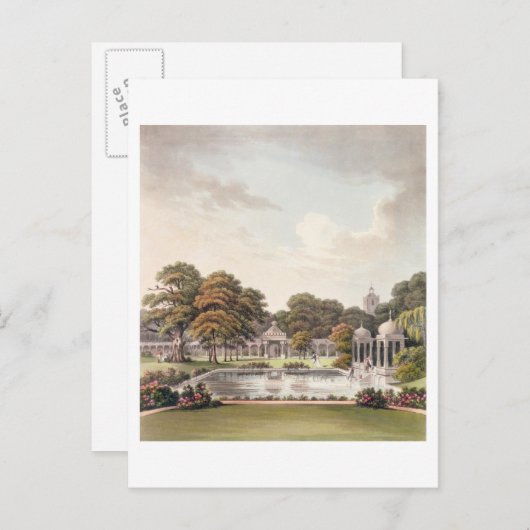 Aussicht aus der Kuppel, Brighton Pavillon, gravie Postkarte (Vorne/Hinten)