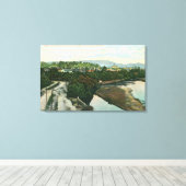 Aussicht aus der Luft auf den Fluss San Lorenzo Leinwanddruck (Insitu (Holzboden))