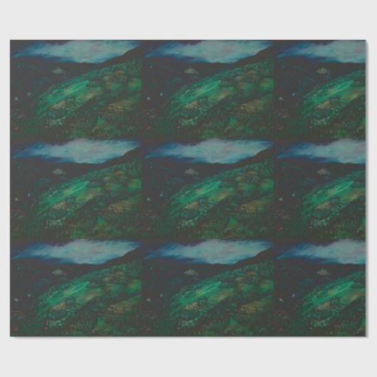 Aussicht aus San Chirico, Italien Geschenkpapier (Flach)