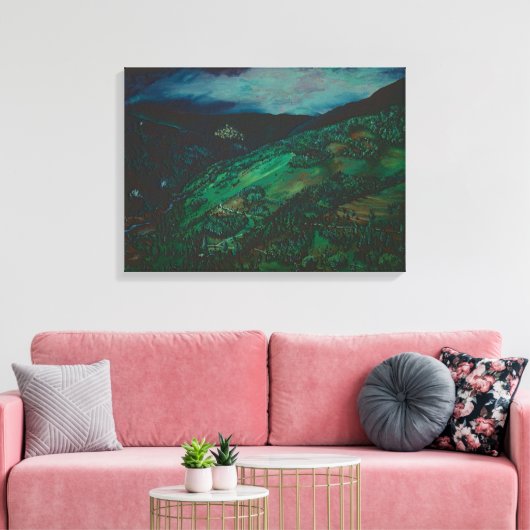 Aussicht aus San Chirico, Italien Leinwanddruck (Insitu (Wohnzimmer))