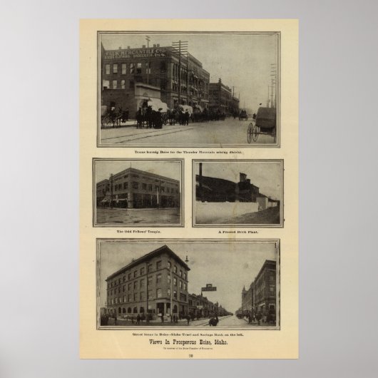 Aussicht, Boise, Idaho Poster (Vorne)