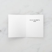 Aussicht des Weihnachtsmanns Feiertagskarte (Innenseite)