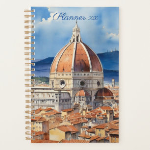 Aussicht Florenz Der Duomo Wasserfarbe unges Planer