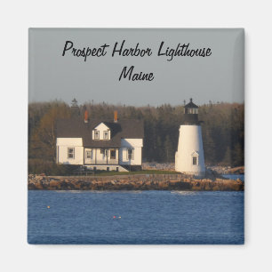 Aussicht-Hafen-Leuchtturm Maine Magnet
