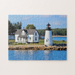 Aussicht-Hafen-Leuchtturm, Maine Puzzle