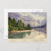Aussicht im Yo-Semite-Tal Kalifornien Postkarte (Vorne/Hinten)