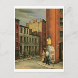 Aussicht in Chambers Street, New York City c. 1936 Postkarte