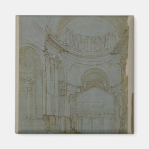 Aussicht in New St. Peter's in Rom Magnet