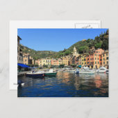 Aussicht in Portofino Postkarte (Vorne/Hinten)