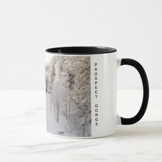 Aussicht-Schlucht im Winter Tasse (Rechts)