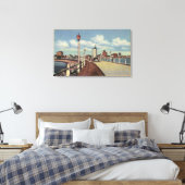 Aussicht Stadt vom Rainbow Pier Leinwanddruck (Insitu (Schlafzimmer))