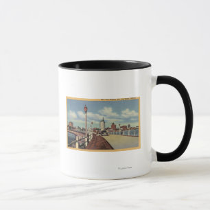 Aussicht Stadt vom Rainbow Pier Tasse