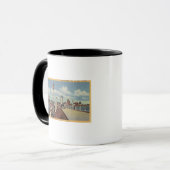 Aussicht Stadt vom Rainbow Pier Tasse (Vorderseite Links)