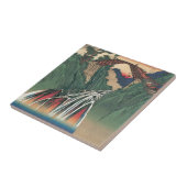 Aussicht über die Brücke über den Fluss Ina, Nojir Fliese (Seite)