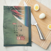 Aussicht über die Brücke über den Fluss Ina, Nojir Geschirrtuch (Viertel Falte)