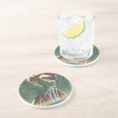 Aussicht über die Brücke über den Fluss Ina, Nojir Sandstein Untersetzer (Seite)