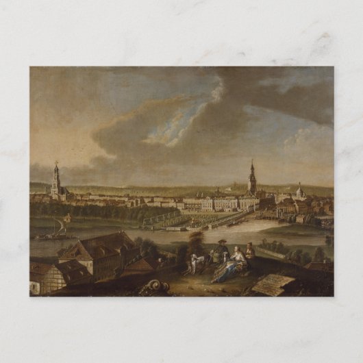 Aussicht über Potsdam von Brauhausberg, 1772 Postkarte (Vorderseite)