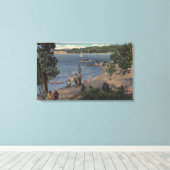 Aussicht vom Badebuchtpunkt Leinwanddruck (Insitu (Holzboden))