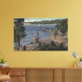 Aussicht vom Badebuchtpunkt Leinwanddruck (Insitu (Wohnzimmer))