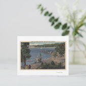 Aussicht vom Badebuchtpunkt Postkarte (Stehend Vorderseite)