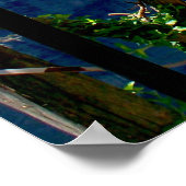 Aussicht vom Balkon in Meteora Griechenland Poster (Ecke)