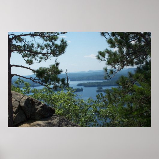 Aussicht vom Berg Rattlesnake Poster (Vorne)
