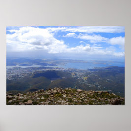 Aussicht vom Berg Wellington, Tasmanien, Print Poster