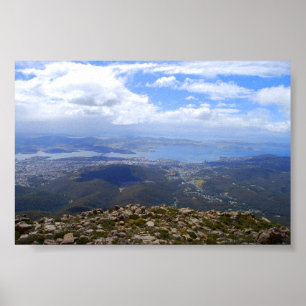 Aussicht vom Berg Wellington, Tasmanien, Print Poster