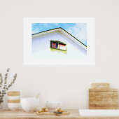 Aussicht vom Boden aus Poster (Küche)