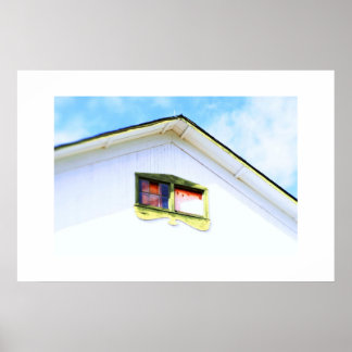 Aussicht vom Boden aus Poster