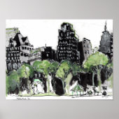 Aussicht vom Bryant Park NYC Poster (Vorne)