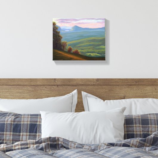 Aussicht vom Burke Mountain Vermont Leinwanddruck (Insitu (Schlafzimmer))