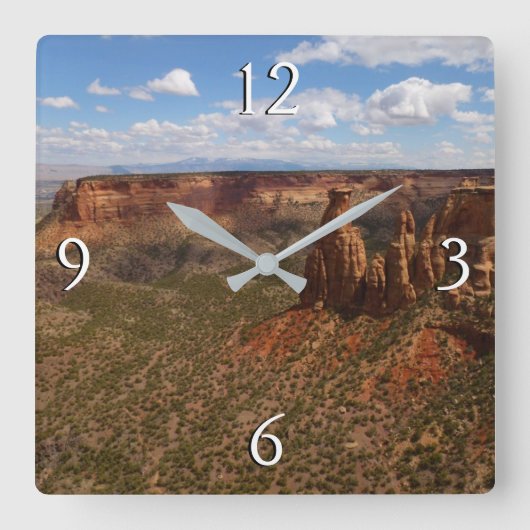 Aussicht vom Canyon Rim Trail Centro Cattedrale S. Quadratische Wanduhr (Vorderseite)